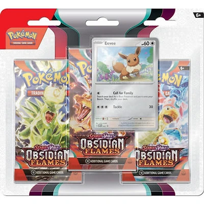Pokemon TCG: Scarlet & Violet - Obsidian Flames 3pc Blister Pack