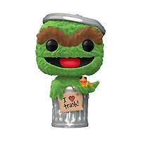 Funko Pop! Television: Sesame Street - Oscar The Grouch (Flocked) #1793 [Funko Special Edition]
