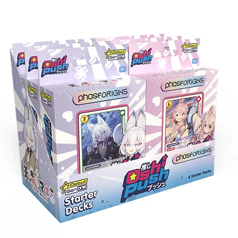 Oshi Push: VTuber CG - Generation 1 Sealed Starter Deck Display Box