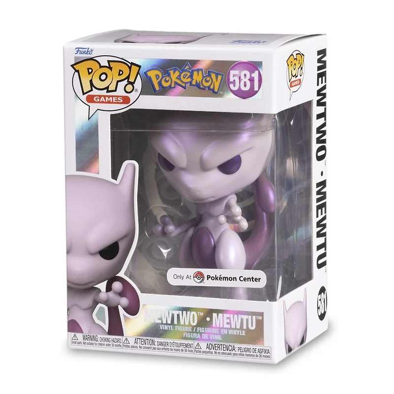Funko Pop! Games: Pokemon - Mewtwo (Pearlescent) #581 [Pokemon Center Exclusive]
