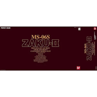 PG 1/60 Zaku II MS-06S Char Aznable's Custom Mobile Suit Bandai Model Kit