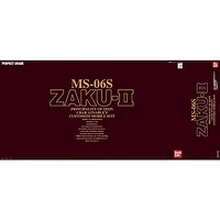 PG 1/60 Zaku II MS-06S Char Aznable's Custom Mobile Suit Bandai Model Kit