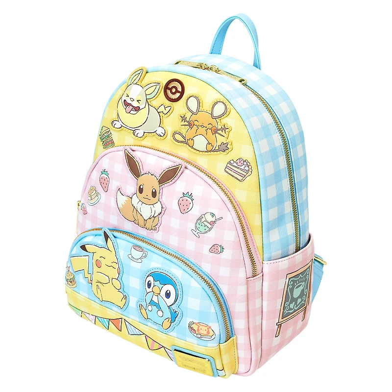 Loungefly - Pokemon Cafe Triple Pocket Mini Backpack