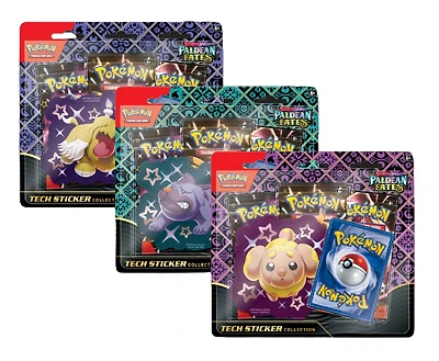 Pokemon TCG: Scarlet & Violet - Paldean Fates Tech Sticker Collection (Fidough / Greavard / Maschiff)