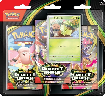 Pokemon TCG: Mega Evolution - Perfect Order 3pc Blister Pack *PREORDER*