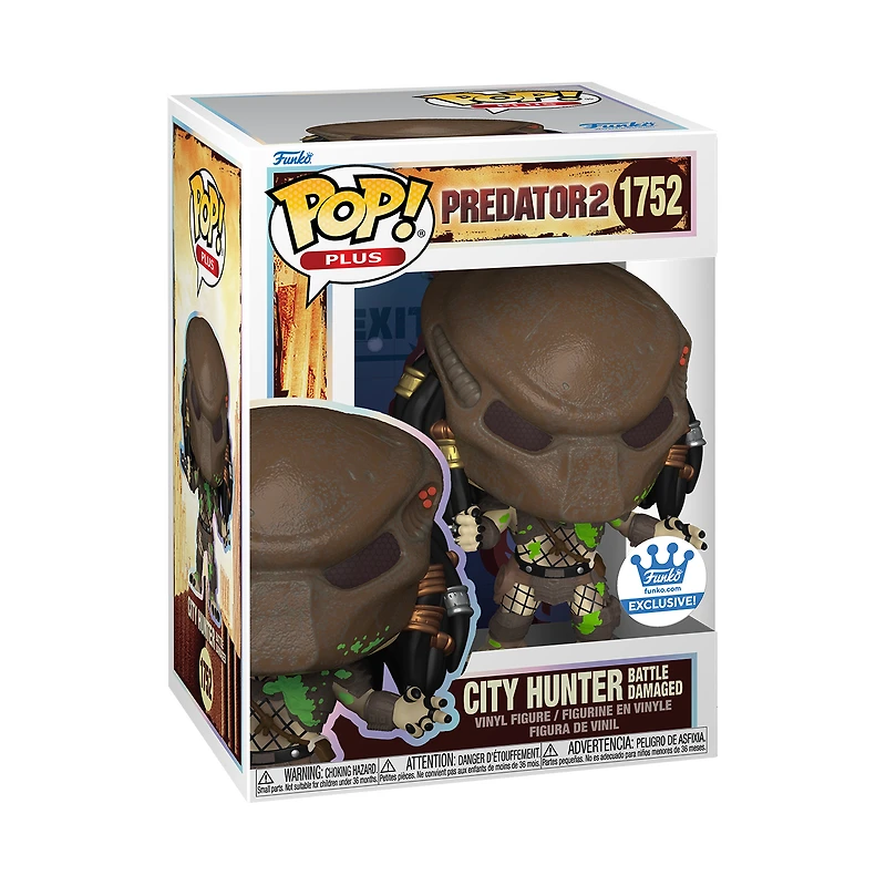 Funko Pop! Plus PREDATOR 2 City Hunter (Battle Damaged) FUNKO SHOP EXCLUSIVE #1752 *PREORDER*