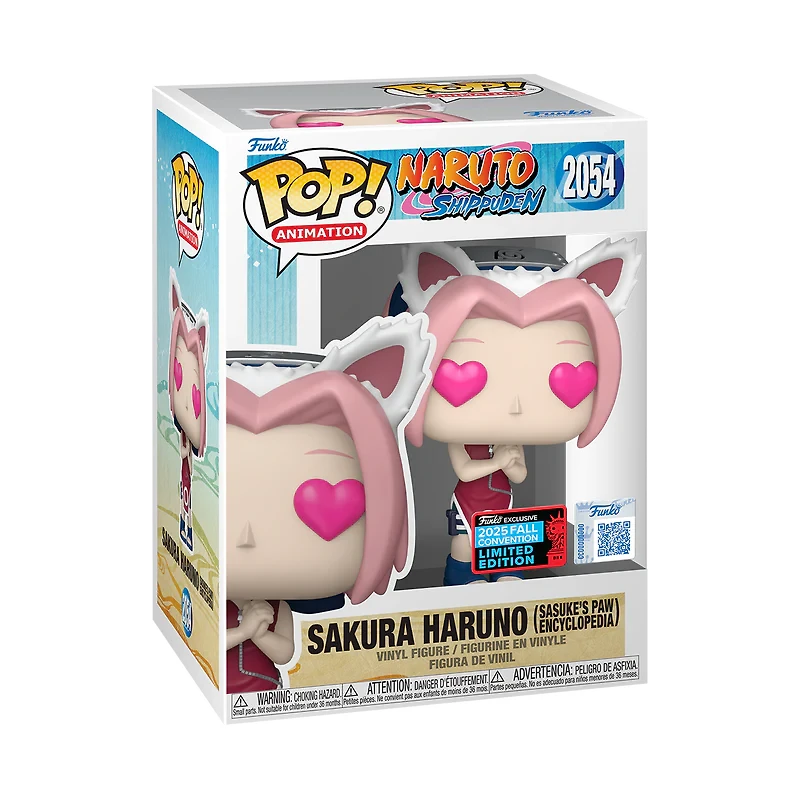 Funko Pop! Anime: Naruto Shippuden - Sakura (Sasuke's Paw Encyclopedia) #2054 [Shared Convention Sticker 2025 NYCC] *PREORDER*