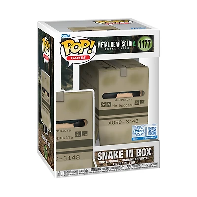 Funko Pop! Games: Metal Gear Solid Snake Eater - Snake In Box #1177 [Funko Special Edition - GameStop Exclusive] *PREORDER*
