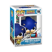 Funko Pop! Games: Sonic the Hedgehog - Sonic with Caliburn #1106 [Shared Convention Sticker 2025 NYCC] *PREORDER*