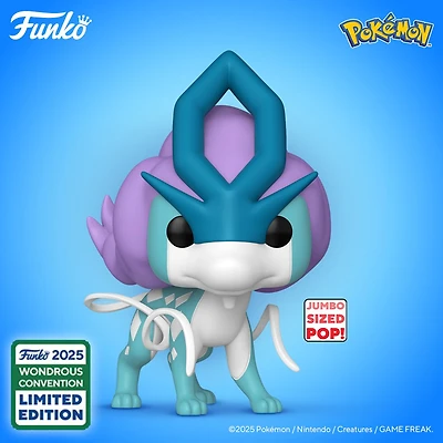 Funko Pop! Games: Pokemon - Jumbo 10" Suicune #1048 [2025 Wondrous Convention Exclusive]