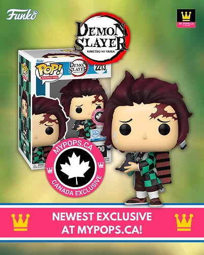 Funko Pop! Anime: Demon Slayer - Tanjiro Kamado with Crow #2213 [MyPops Canada Exclusive]