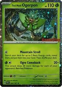 Pokemon TCG Single Card: SEALED Teal Mask Ogerpon 024/167 (Cosmos Holo) [GameStop Exclusive]