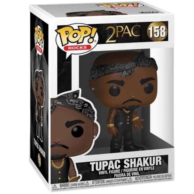 Funko Pop! Rocks: Music - Tupac Shakur (with Vest & Bandana) #158