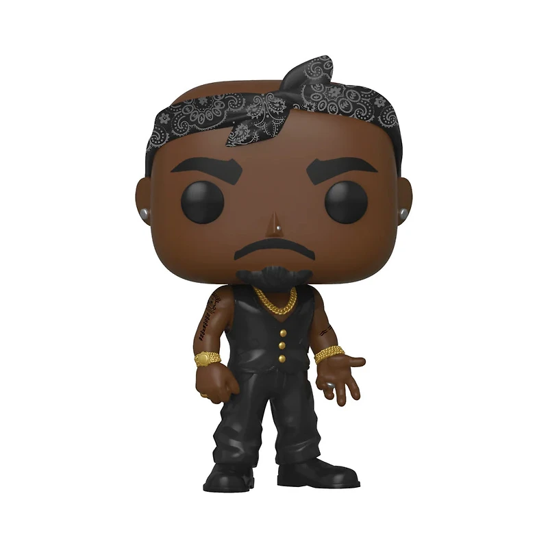 Funko Pop! Rocks: Music - Tupac Shakur (with Vest & Bandana) #158