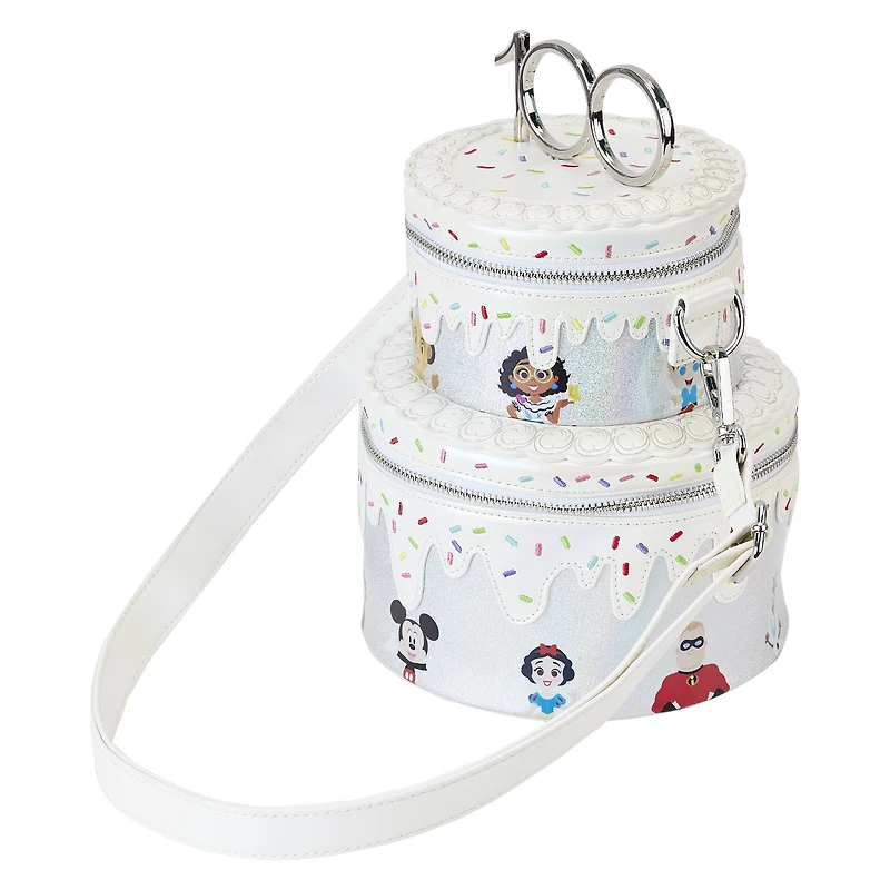 LOUNGEFLY Disney 100 Anniversary Celebration Cake Crossbody Bag