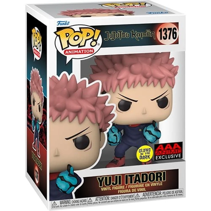 Funko Pop! Anime: Jujutsu Kaisen - Yuji Itadori (Divergent Fist) #1376 [AAA Anime Exclusive - GITD]