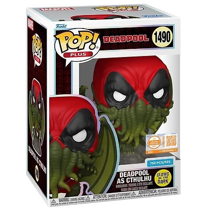 Funko Pop! Deadpool - Plus! Deadpool As Cthulhu #1490 [Limited Edition 750pcs - GITD] *PREORDER*