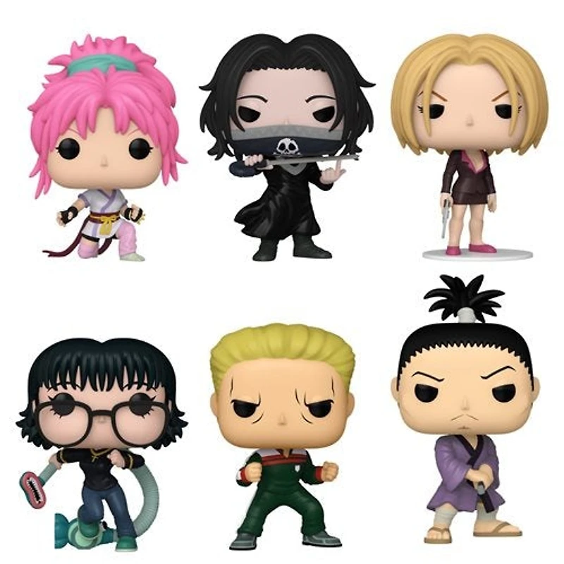 Funko Pop! Anime: Hunter X - Shizuku with Blinky $1564 / Phinks #1569 Pakunoda #1565 Nobunaga #1568 Machi #1567 Feitan #1566