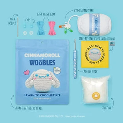 The Woobles: Beginner Crochet Kit - Cinnamoroll