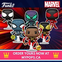 Funko Pop! Marvel: Spider-Man - Symbiote / Fear Itself Miles Morales Iron Spider Scarlet Kaine Chasm
