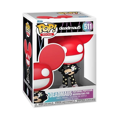 Funko Pop! Music: Rocks - Deadmau5 (Featuring Professor Meowintons PhD) #511 *PREORDER*