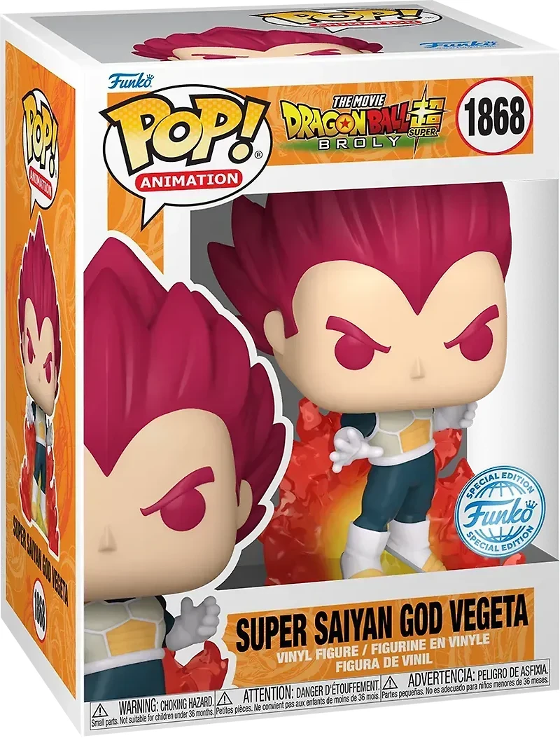 Funko Pop! Anime: Dragon Ball Super - Super Saiyan God Vegeta #1868 [Special Editon]