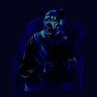 Loungefly Mini-Backpack: Terrifier Art the Clown Blood Splatter (Glow) [Entertainment Earth Exclusive]