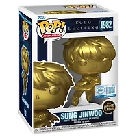 Funko Pop! Anime: Solo Leveling - Sung Jinwoo (Metallic Gold) #1982 [Anime Of The Year - Funko Special Edition] *PREORDER*