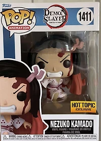 Funko Pop! ANIMATION NEZUKO KAMADO BLOODY #1411  [HOT TOPIC EXCLUSIVE]