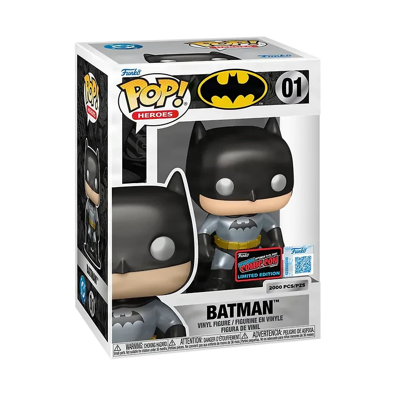 Funko Pop! DC - Batman (Metallic) #01 [2025 New York Comic Con NYCC Official Convention Exclusive] *PREORDER*