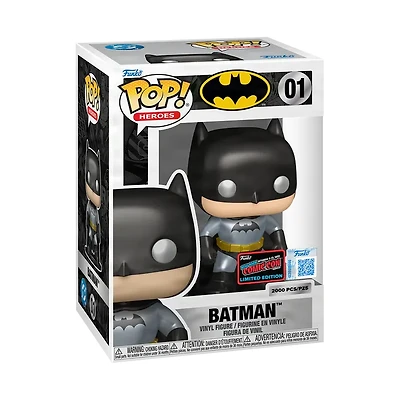 Funko Pop! DC - Batman (Metallic) #01 [2025 New York Comic Con NYCC Official Convention Exclusive] *PREORDER*