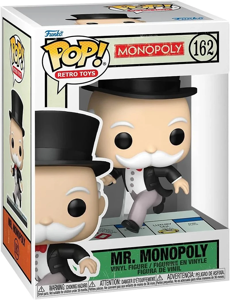 Funko Pop! Retro Toys: Monopoly - Mr. Monopoly (Pass GO) #162