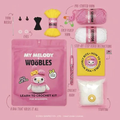 The Woobles: Beginner Crochet Kit - My Melody