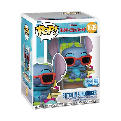 Funko Pop! Disney: Lilo & Stitch - Premium Stitch In Sunlounger #1639 [Funko Special Edition] *PREORDER*