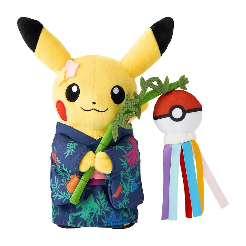 Games: Pokemon - Sendai Pikachu Tanabata Matsuri Gokko Tohoku Japan Plush