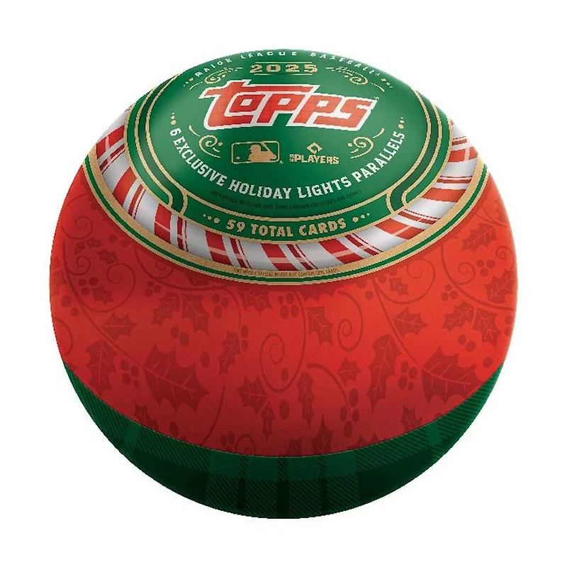 2025 Topps - MLB Baseball Holiday Exclusive Sealed Case of 9 Ball Tins