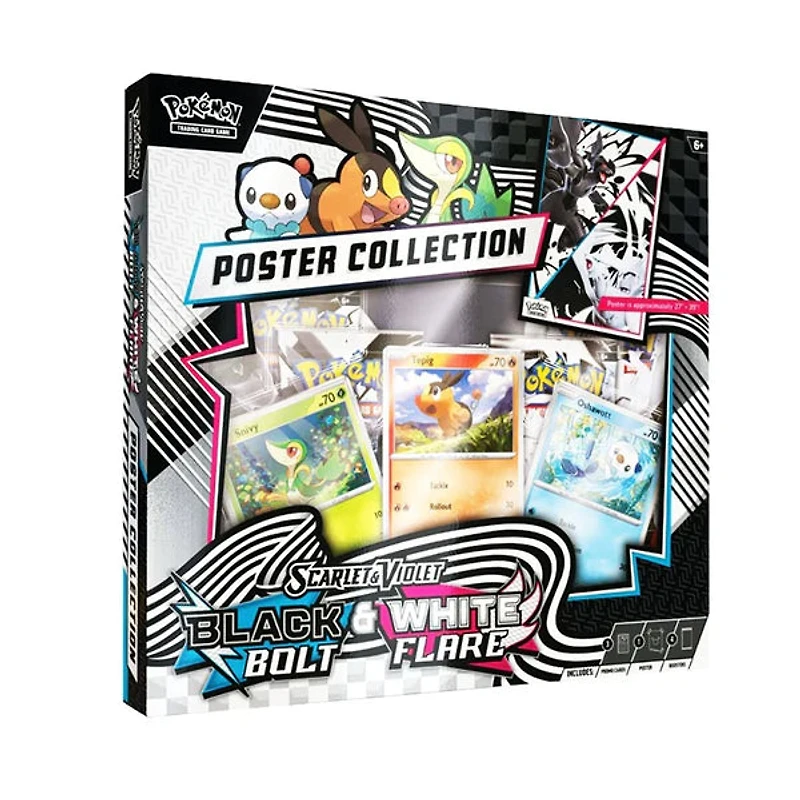 Pokemon TCG: Scarlet & Violet - Black Bolt & White Flare Unova Poster Collection *PREORDER*