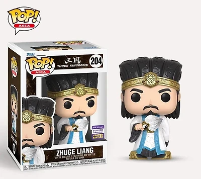 Funko Pop! Asia Zhuge Liang #204- Three Kingdoms - SDCC Shared Sticker 2023