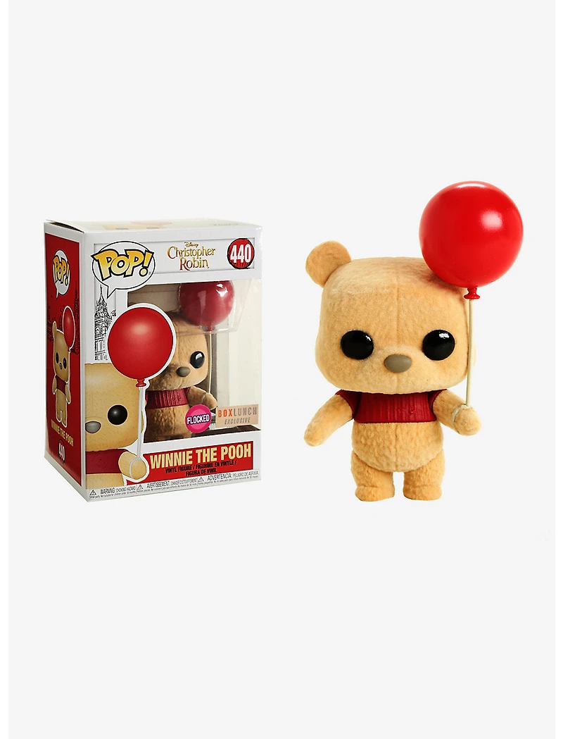 Disney: Winnie the Pooh Christopher Robin with Balloon #440 Flocked