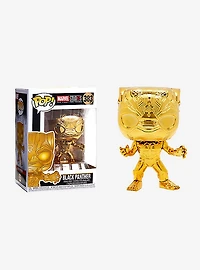 FUNKO POP! MARVEL STUDIOS [THE FIRST 10 YEARS] - BLACK PANTHER [GOLD CHROME] #383