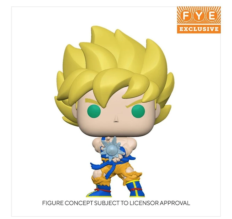 Funko Pop! Anime: Dragon Ball Z - Super Saiyan Goku with Kamehameha #948 [FYE Exclusive - GITD]