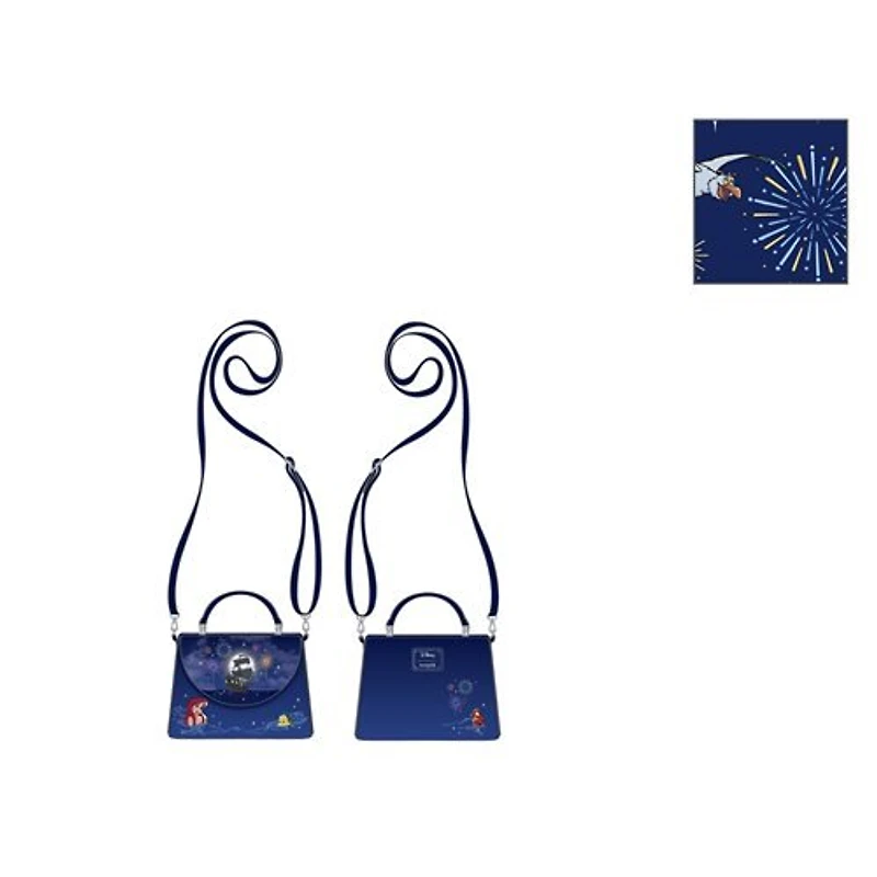 LOUNGEFLY DISNEY LITTLE MERMAID CROSSBODY *GLOW* COSPLAY MINI BACKPACK