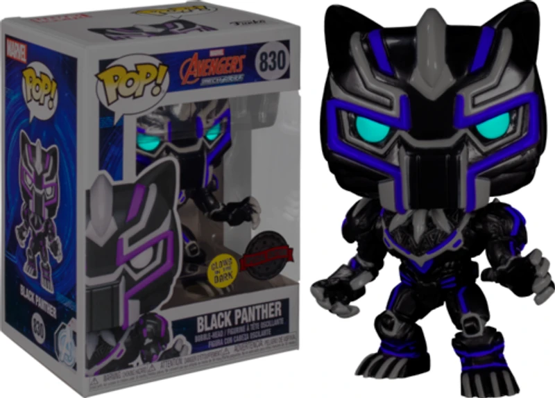 Funko Pop! Marvel Avengers Mech Strike Black Panther Glow #830