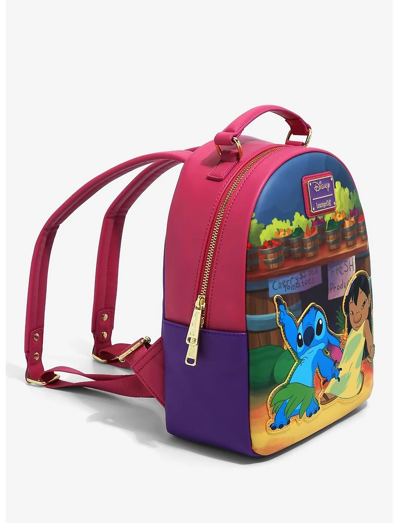 LOUNGEFLY DISNEY LILO & STITCH HULA DANCE MINI BACKPACK - [BOXLUNCH EXCLUSIVE]