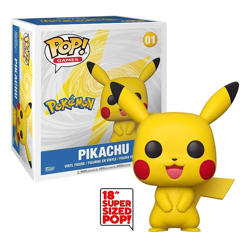 Funko Pop! Games: Pokemon - Mega 18" Pikachu #01