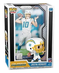 Funko Pop! Sports NFL- PRIZM LOS ANGELES CHARGER JUSTIN HERBERT #08 TRADING CARD