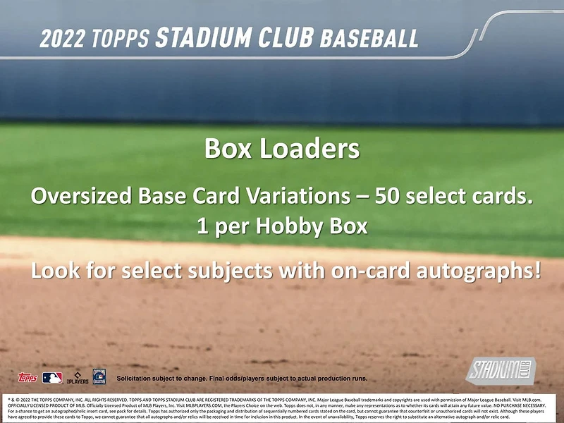 2022 TOPPS STADIUM CLUB BASEBALL HOBBY BOX