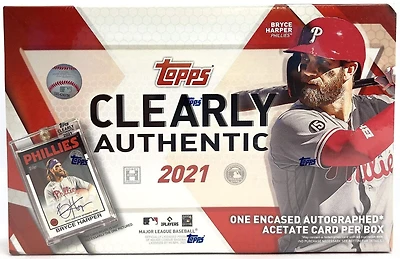 2021 TOPPS CLEARLY AUTHENTIC BASEBALL HOBBY BOX Factory SEALED box