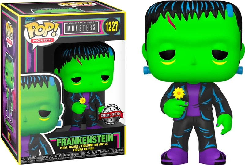 Funko Pop! Movies: Monsters - Frankenstein (with Flower - Black Light) #1227 [Special Edition]