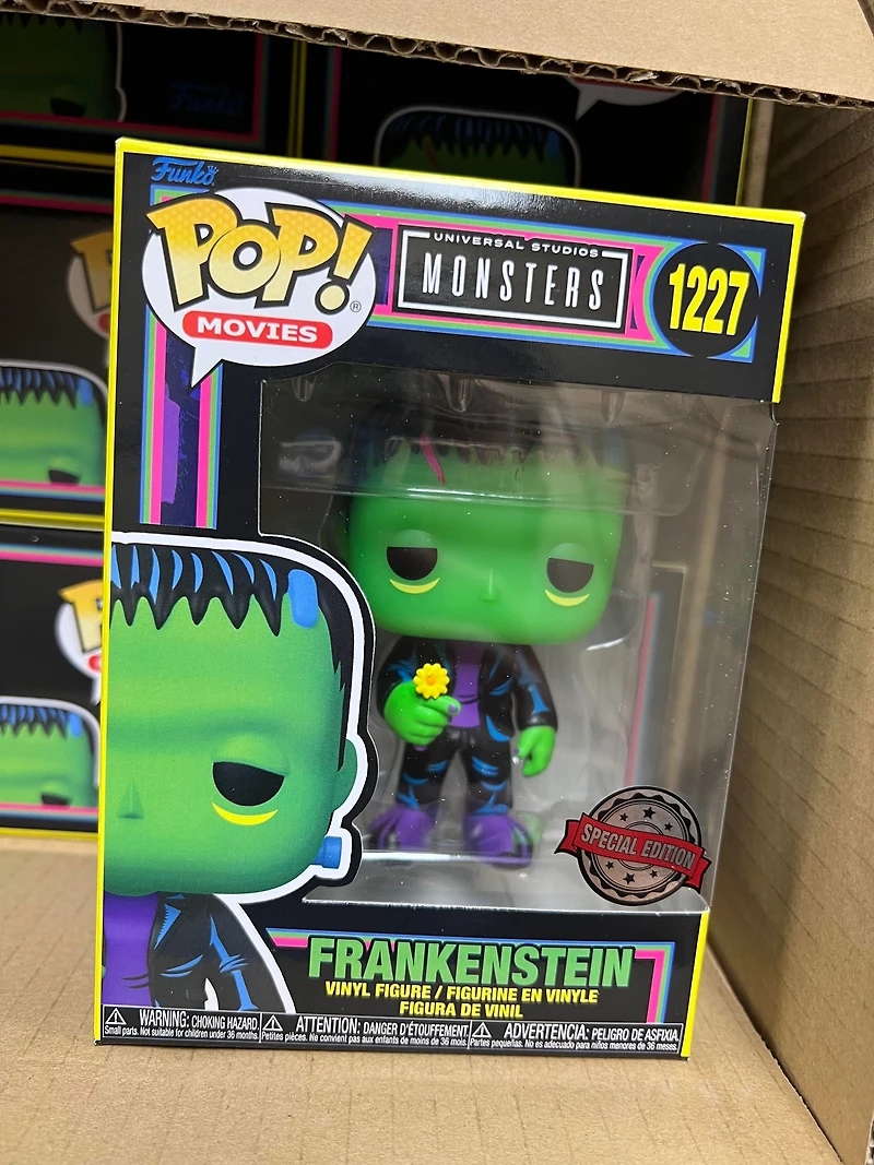 Funko Pop! Movies: Monsters - Frankenstein (with Flower - Black Light) #1227 [Special Edition]